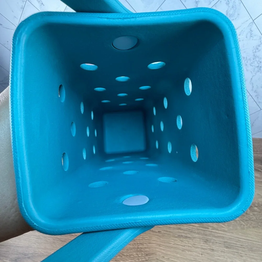 Bogg Bag BYO Wine Water Tote Bag Turquoise Blue EVA Waterproof Excellent